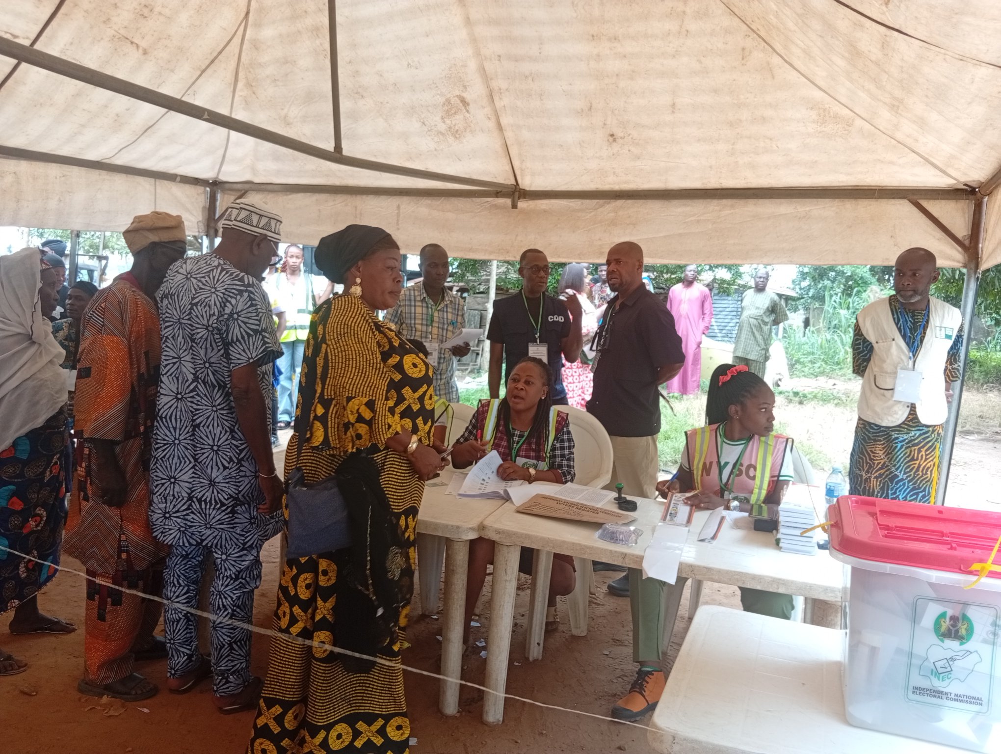 young voters at a polling unit in Osun
